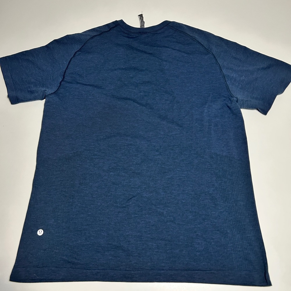 Lululemon Metal Vent Tech Short Sleeve Shirt Blue Heathered XL Mens Training Tee